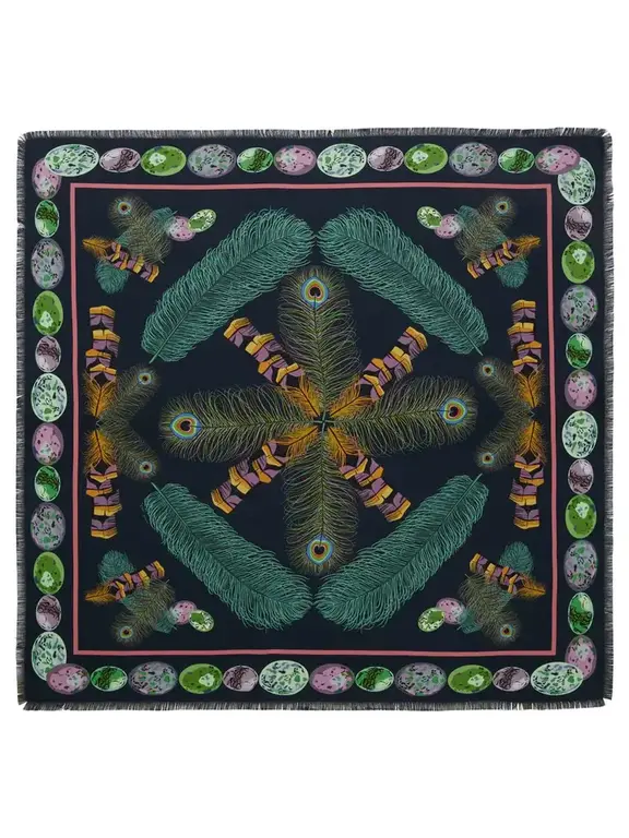 FRANCO FERRARI FRANCO FERRARI Double Printed Silk Scarf