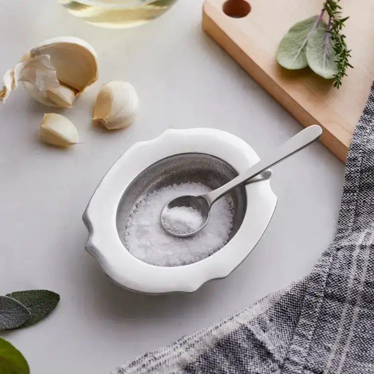 BEEHIVE HANDMADE BEEHIVE HANDMADE Pewter Salt Cellar and Spoon