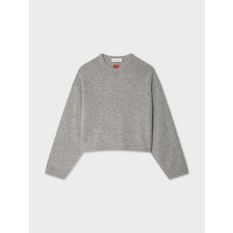 WHITE + WARREN Cashmere Mini Heart Sweatshirt