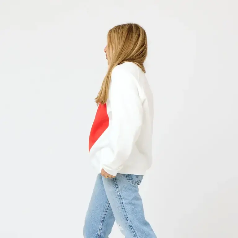 KERRI ROSENTHAL KERRI ROSENTHAL Benton Imperfect Heart Sweatshirt