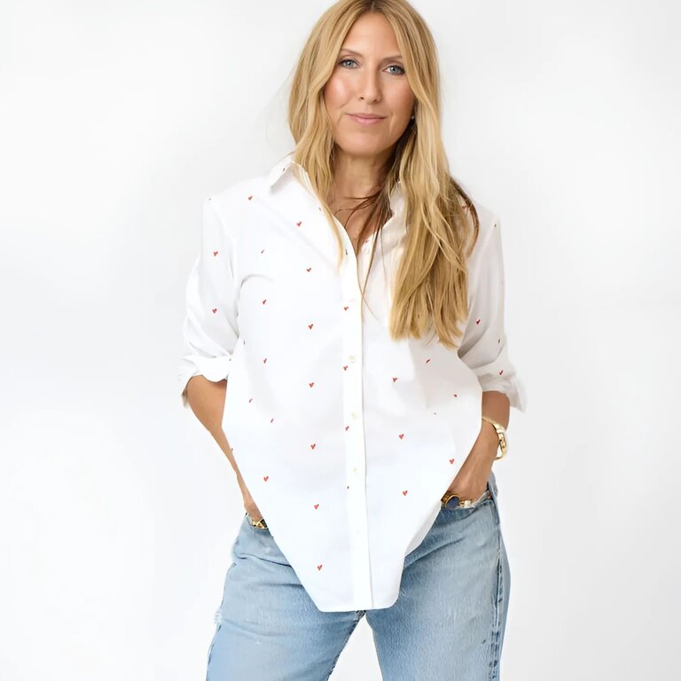 KERRI ROSENTHAL KERRI ROSENTHAL Mia Printed Tiny Hearts Shirt
