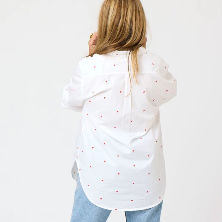 KERRI ROSENTHAL KERRI ROSENTHAL Mia Printed Tiny Hearts Shirt