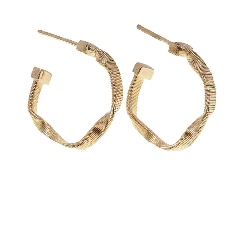 MARCO BICEGO MARCO BICEGO 18k Gold Marrakech Twisted Hoop Earrings
