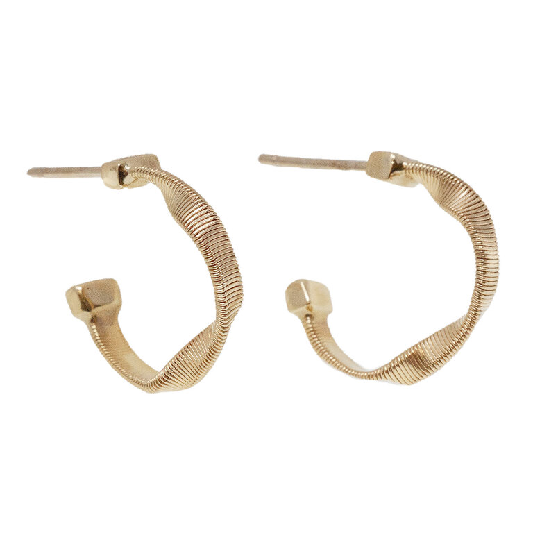 MARCO BICEGO MARCO BICEGO 18k Gold Marrakech Twisted Hoop Earrings