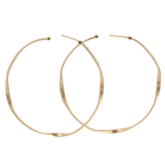 MARCO BICEGO 18K Gold Marrakech Twisted Large Hoop Earrings