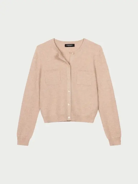 REPEAT REPEAT Short Cashmere, Lurex Cardigan Sweater