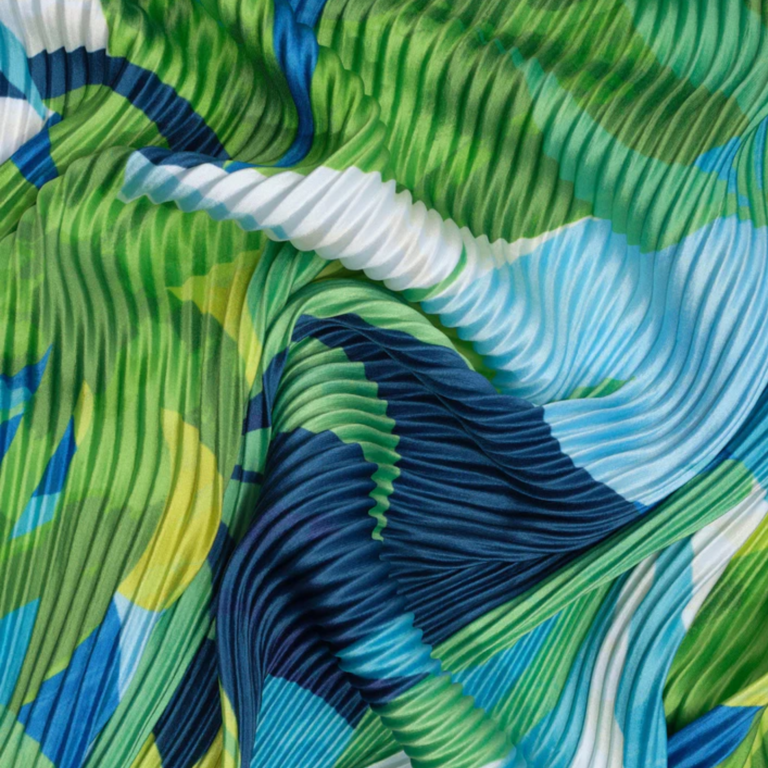 ECHO DESIGN GROUP ECHO Paper Palms Pleated Diamond Scarf