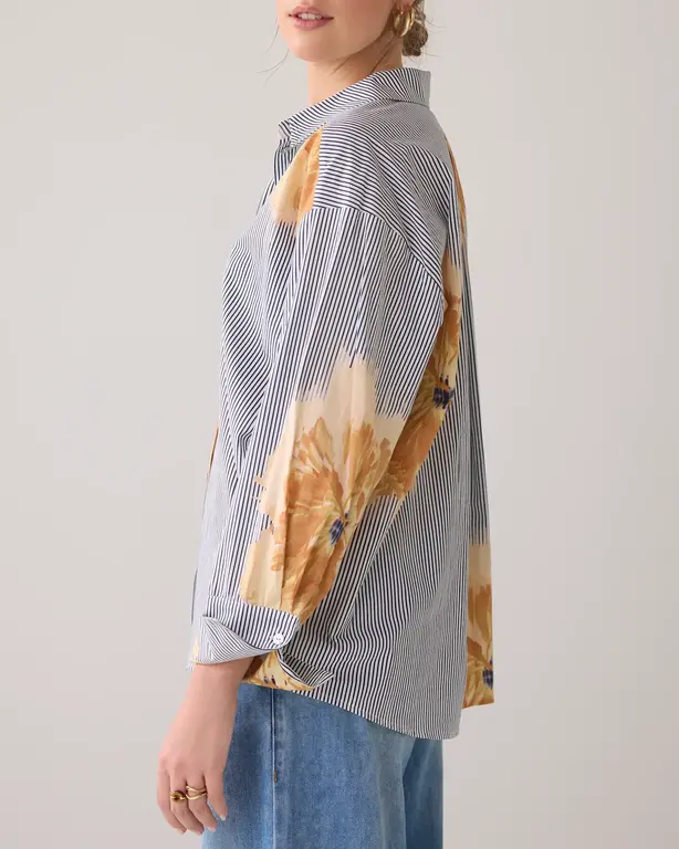 SUMMUM SUMMUM Flowers & Stripes Blouse