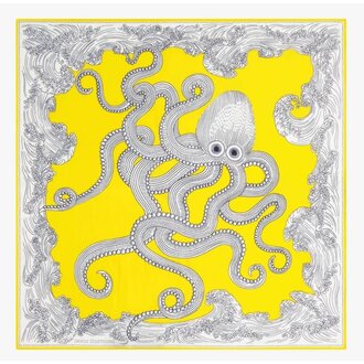 INOUI EDITIONS Poseidon Square Scarf- Lemon