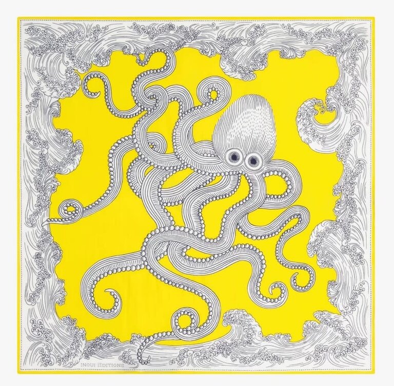 INOUI EDITIONS INNOUI EDITIONS Poseidon Square Scarf- Lemon