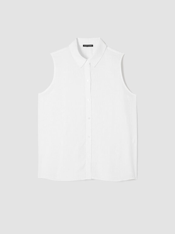 EILEEN FISHER EILEEN FISHER Organic Handkerchief Linen Sleeveless Shirt