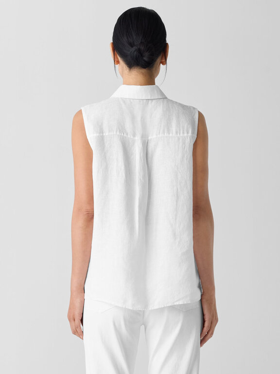 EILEEN FISHER EILEEN FISHER Organic Handkerchief Linen Sleeveless Shirt