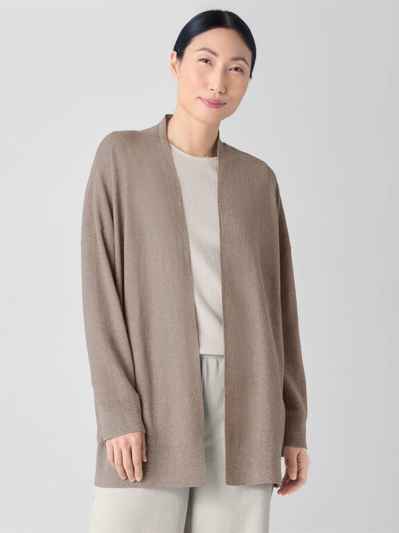 EILEEN FISHER EILEEN FISHER LOrganic Linen Cotton Long Cardigan