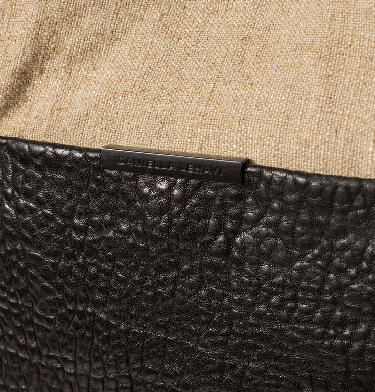 DANIELLA LEHAVI Sevilla Leather & Linen Bag