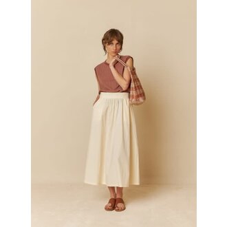 INDI&COLD Poplin Midi Skirt