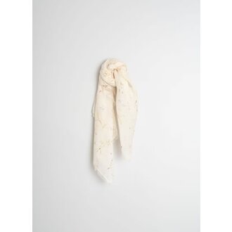 INDI&COLD Cotton Voile Flower Scarf