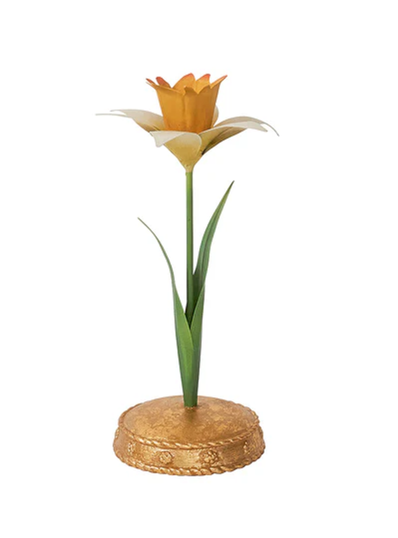 JULISKA JULISKA Meadow Walk Daffodil 9" Candlestick, Yellow