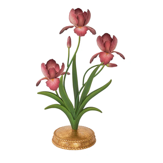 JULISKA Meadow Walk Iris 14" Centerpiece Candelabra, Pink