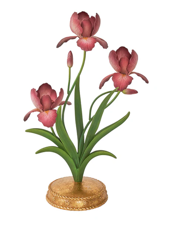 JULISKA JULISKA Meadow Walk Iris 14" Centerpiece Candelabra, Pink