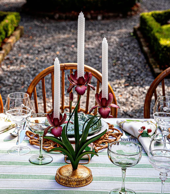 JULISKA JULISKA Meadow Walk Iris 14" Centerpiece Candelabra, Pink