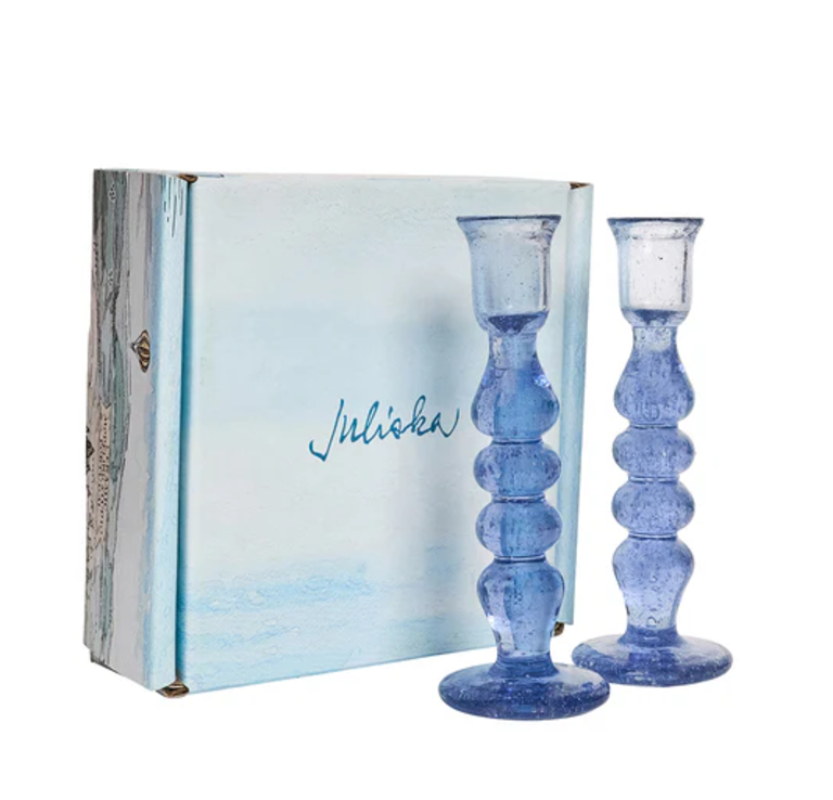 JULISKA JULISKA Provence 7" Candlestick, Set/2, Chambray