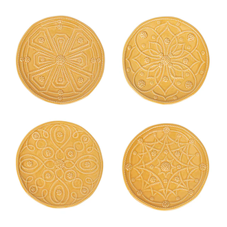 JULISKA Jardins Du Monde Side/Cocktail Plate, Set/4, Daffodil