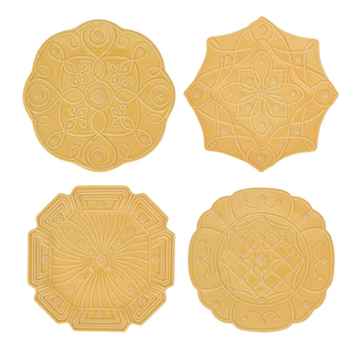 JULISKA Jardins Du Monde Dessert/Salad Plate, Set/4, Daffodil