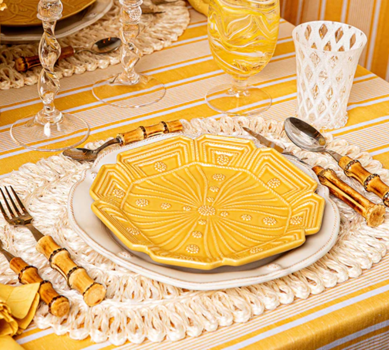 JULISKA JULISKA Jardins Du Monde Dessert/Salad Plate, Set/4, Daffodil