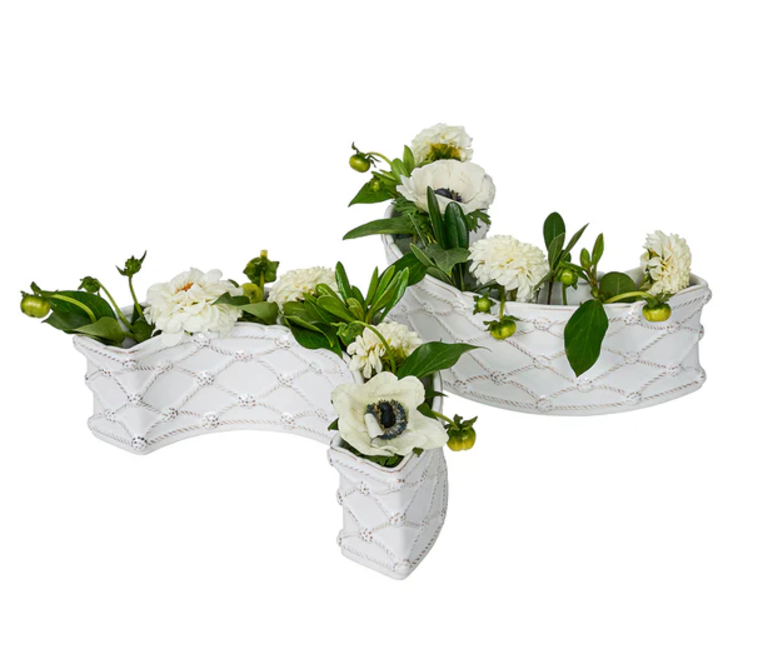 JULISKA JULISKA Berry & Thread Petite Parterre Garden Half Circle Vase, Set/2