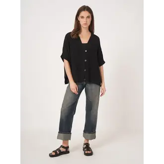 REPEAT Oversized Crochet Cardigan