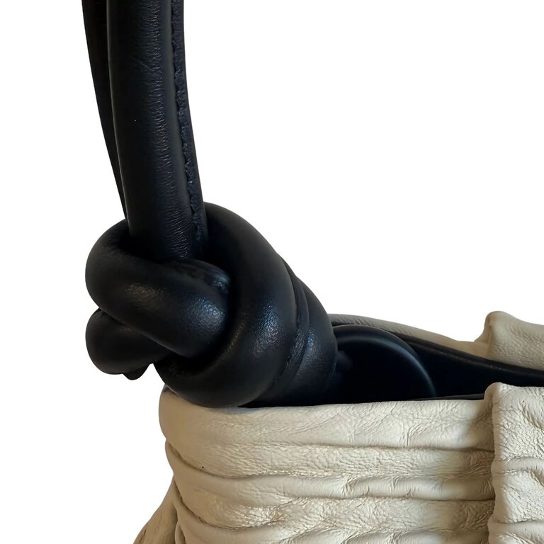 DANIELLA LEHAVI Bali Knotted Mini Bag, Wavy Cream