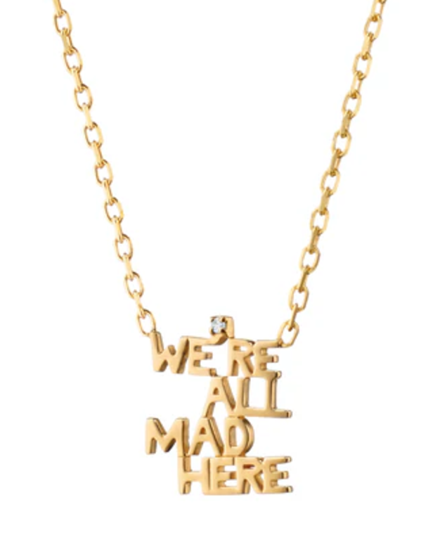MONICA RICH KOSANN MONICA RICH KOSANN 18K Yellow Gold & Diamond "We're All Mad Here" Necklace