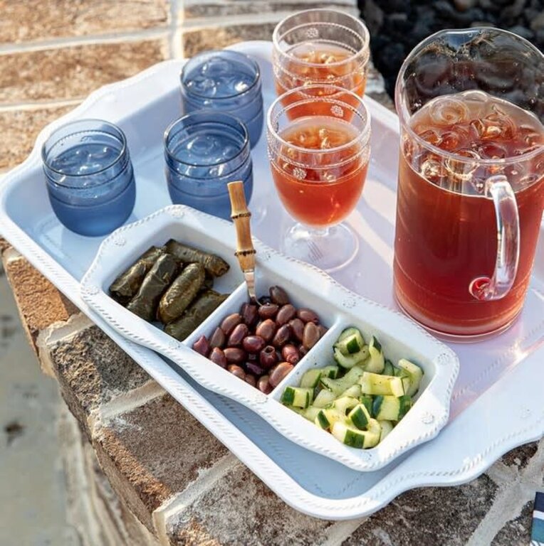 JULISKA JULISKA Al Fresco Berry & Thread Melamine Triple Section Server
