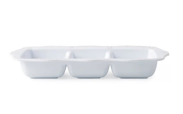 JULISKA JULISKA Al Fresco Berry & Thread Melamine Triple Section Server
