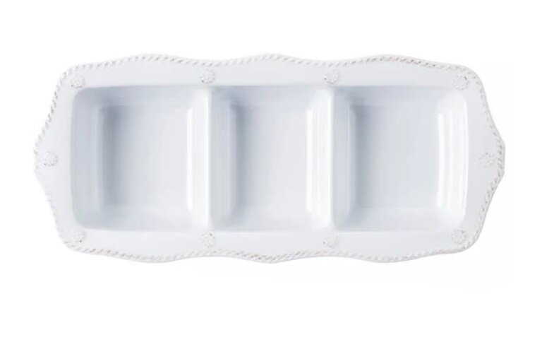 JULISKA JULISKA Al Fresco Berry & Thread Melamine Triple Section Server