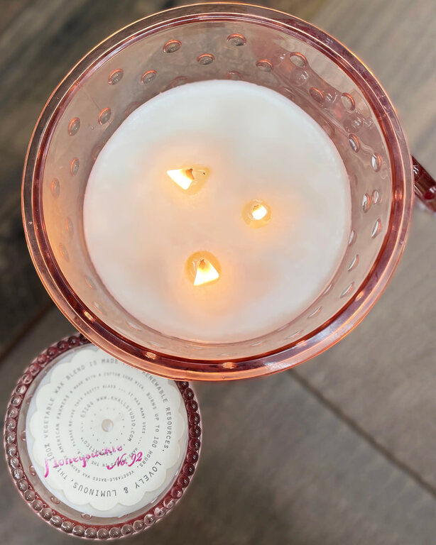 K. HALL Simpatico No. 92 Honeysuckle Grande Candle,