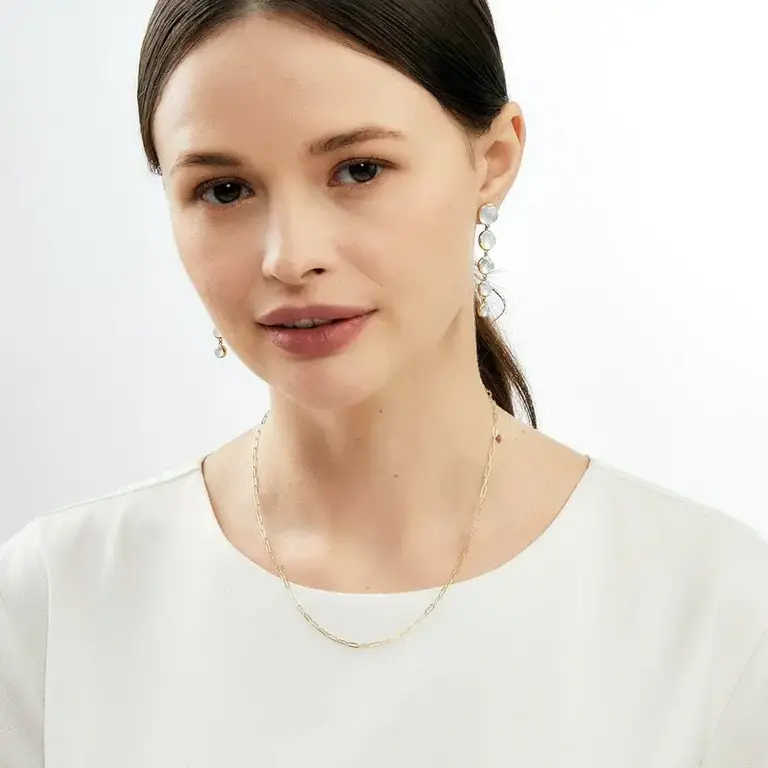 SYNA SYNA Solid thin Paper Clip Chain