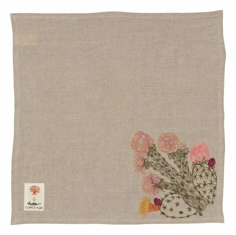 CORAL & TUSK CORAL & TUSK Desert Blooms Dinner Napkin