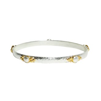 GURHAN Sterling Silver, 24k Gold Vermeil Bangle Bracelet