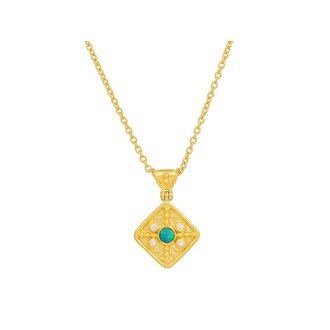 GURHAN Muse Square Medallion Necklace