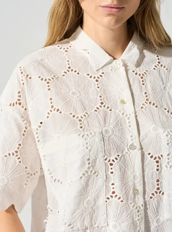 COTELAC COTELAC Short Sleeve Button Down Boxy Shirt