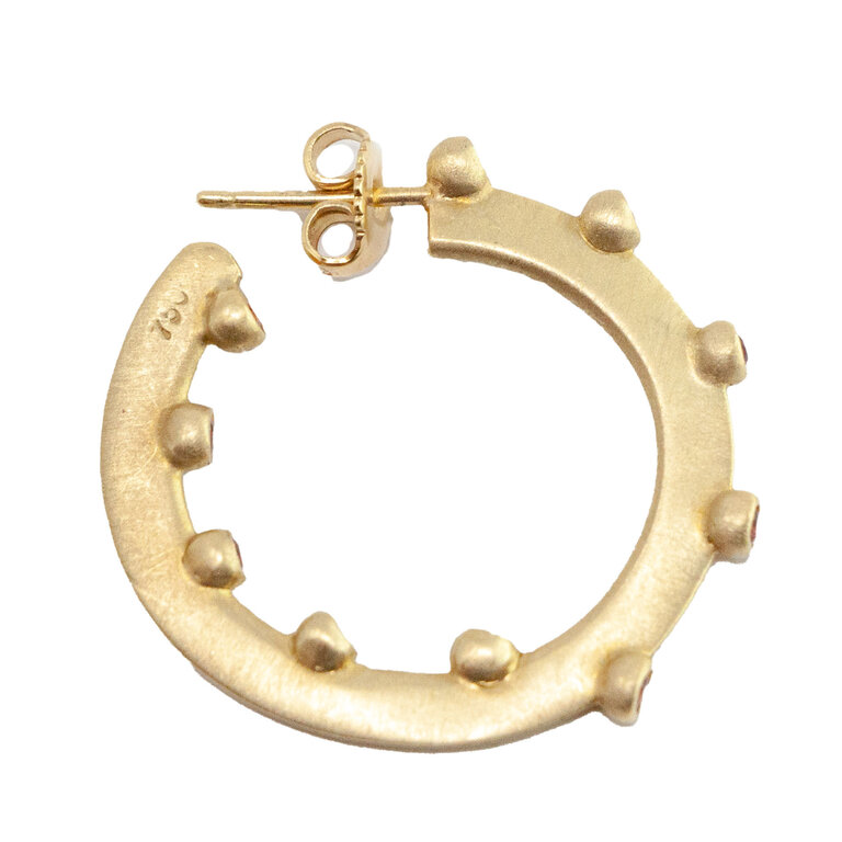 Suzy Landa SUZY LANDA Orange Sapphire Earrings