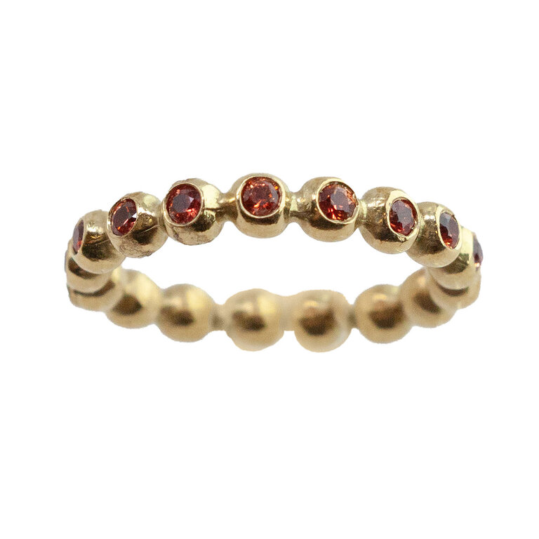 Suzy Landa SUZY LANDA Orange Sapphire Ring