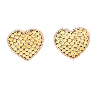 ANNA BECK Gold Plated Heart Earrings