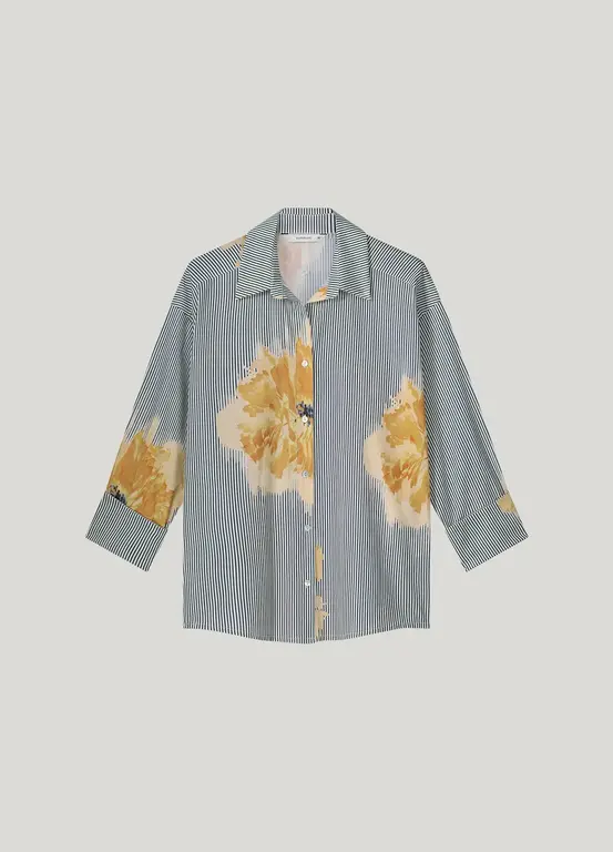 SUMMUM SUMMUM Flowers & Stripes Blouse