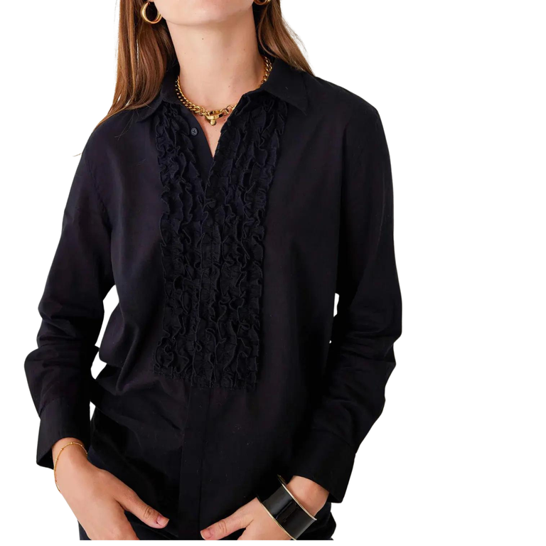 MERSEA MERSEA Voyageur Tuxedo Ruffle Shirt