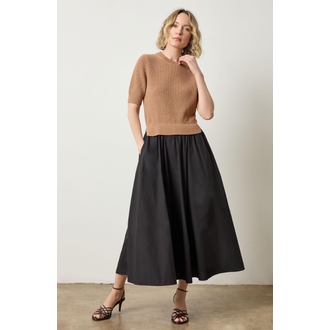 LILLA P Mixed Media Dress