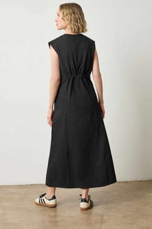 LILLA P LILLA P Twill Princess Seam Maxi Dress