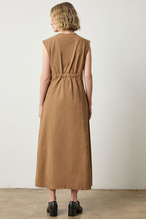 LILLA P LILLA P Twill Princess Seam Maxi Dress