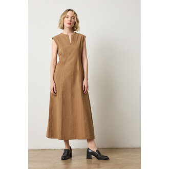 LILLA P Twill Princess Seam Maxi Dress
